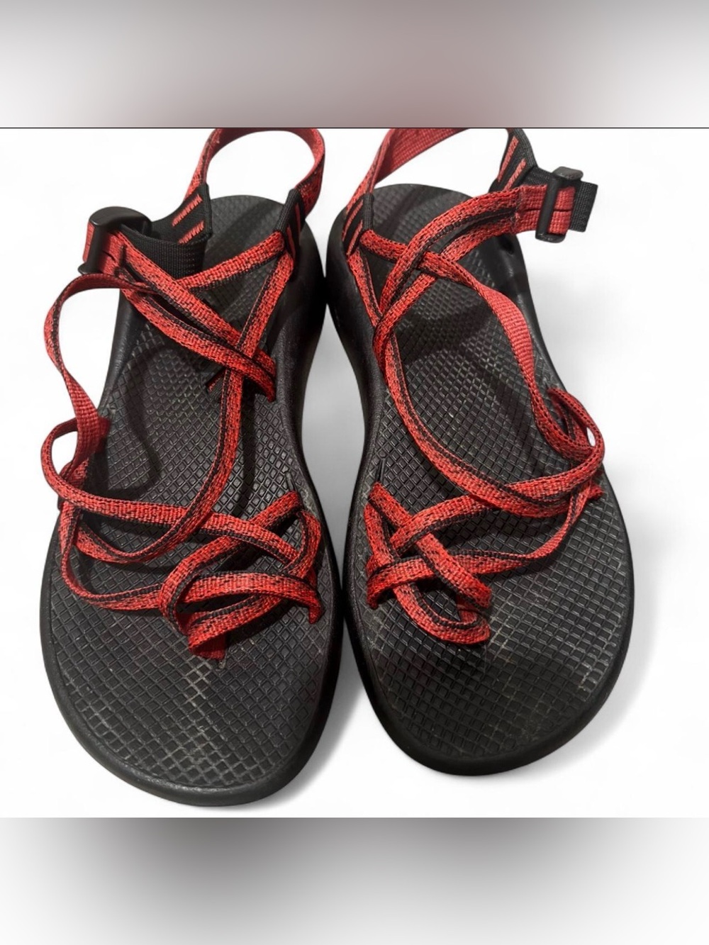 Chaco ZX/2 Red Black Hiking Sandals Vibram Sole Women’s 11
